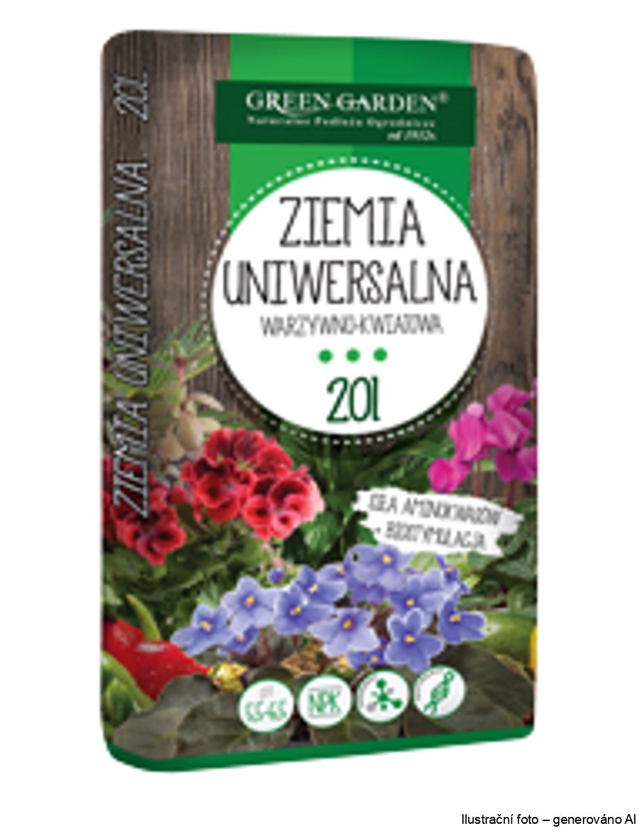 Zahradnický substrát univerzální GREEN GARDEN - 20L