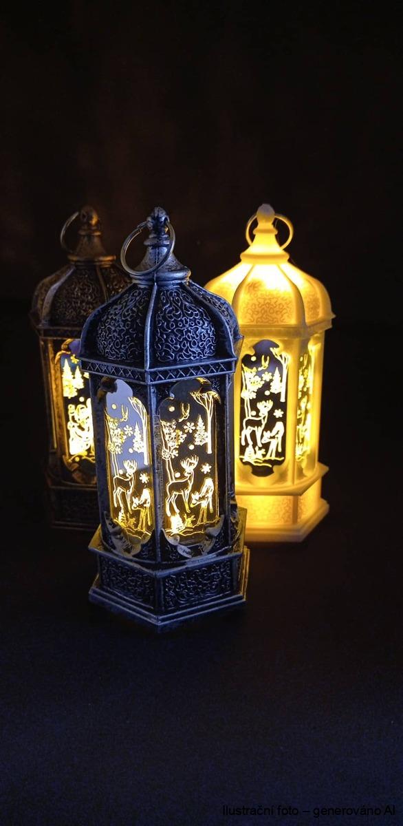 Lucernička s LED osvětlením ISTANBUL - VÁNOČNÍ MOTIV MIX
