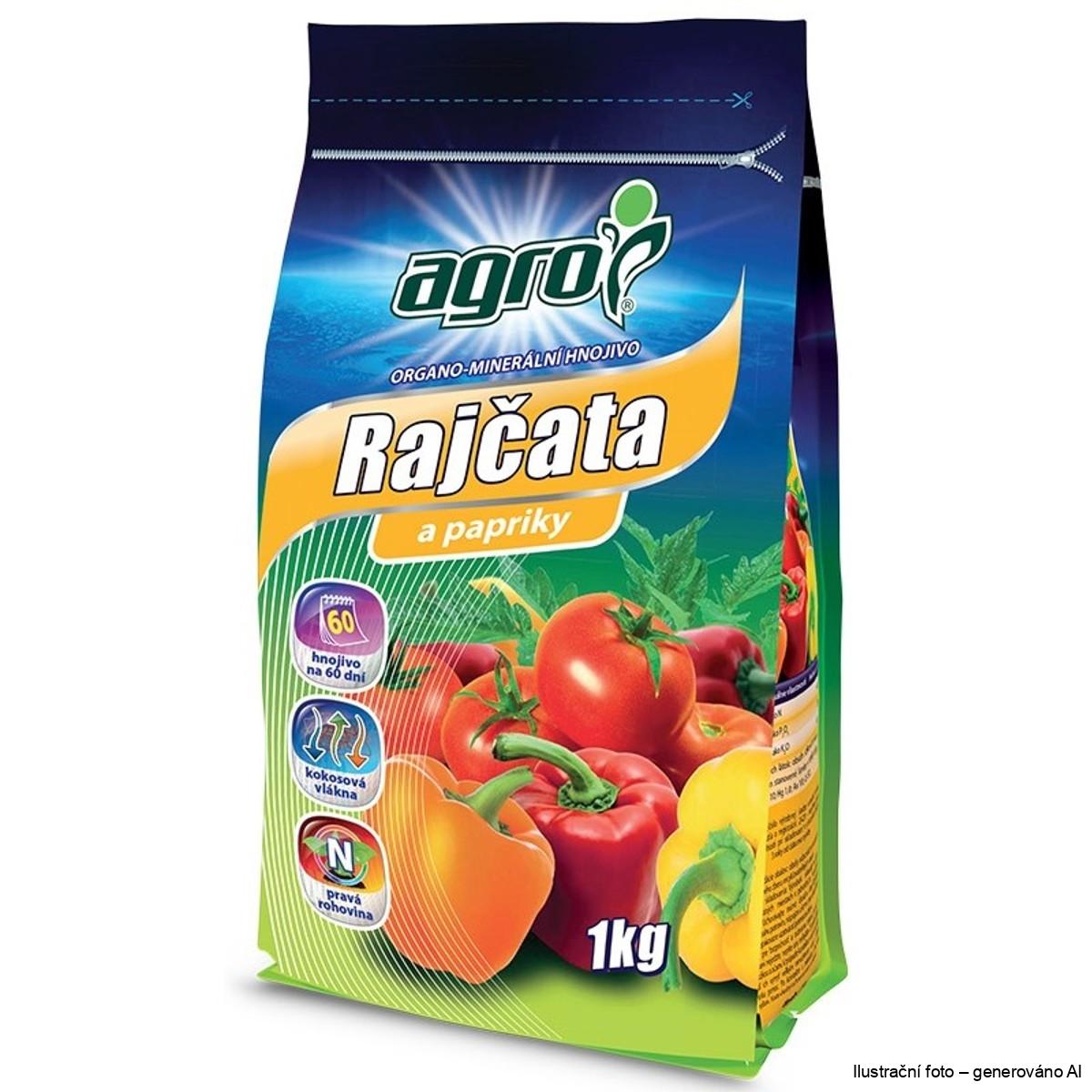 AGRO Organominerální hnojivo rajčata a papriky 1 kg