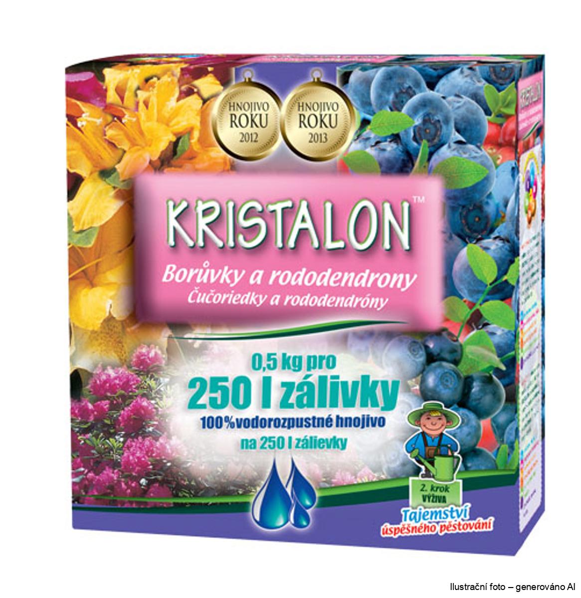 Kristalon borůvky a rododendrony na 250L zálivky